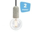 Image 0 : 2x Lampes à suspension filament + rail ...