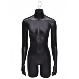 DAMEN BüSTEN SCHAUFENSTERPUPPEN : 3/4 torso damen schaufensterfiguren schwarz