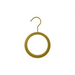 PROEFESSIONELL KLEIDERBUGEL - HOLZKLEIDERBUGEL : 5 goldene runde kleiderbügel aus holz