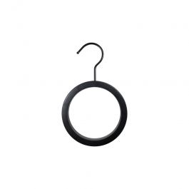WHOLESALE HANGERS - WOODEN COAT HANGERS : 5 round black hangers for store