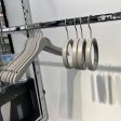 Image 2 : 5 round grey wooden hangers ...