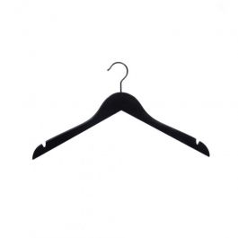 Promotions wooden hangers 50 Black wooden hanger 39 cm Cintres magasin