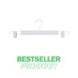 Image 0 : 50 wooden hangers with clips ...