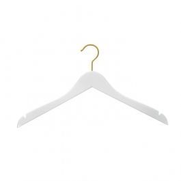 JUST ARRIVED : 50 white hangers 44 with gold hook