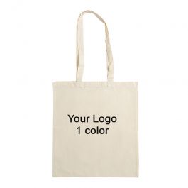 TAILORED MADE PACKAGING - CUSTOM COTTON BAGS : 500 custom natural cotton bags 1 color