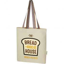 TAILORED MADE PACKAGING - CUSTOM COTTON BAGS : 5l recycled cotton bag 180 g/m² 37x3.5x38cm