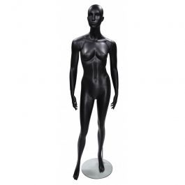 PROMOTIONS FEMALE MANNEQUINS : Abstract female mannequin straight position black paint