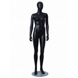 CHILD MANNEQUINS : Abstract female teenager mannequins black finish