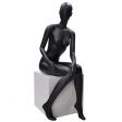 Image 0 : Abstract seated female mannequins black ...
