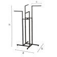 Image 1 : Adjustable clothes rack with 4 ...