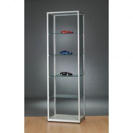 RETAIL DISPLAY CABINET - STANDING DISPLAY CABINET : Aluminium column and tempered glass window