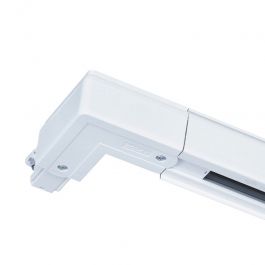 RETAIL LIGHTING SPOTS - 3-CIRCUIT TRACK SYSTEM : Angle conector for tracklight white color