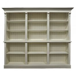 COMPTOIRS MAGASIN : Armoire en bois clair avec étagères 250cm