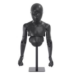 Flexible kid display mannequin Articulated kid bust Bust shopping