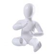 Image 0 : Baby mannequin seated in white ...