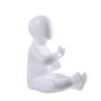 Image 4 : Baby mannequin seated in white ...