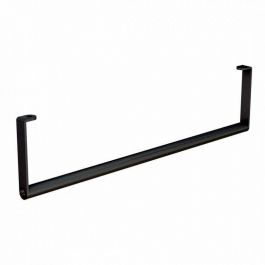 MOBILIARIO Y EQUIPAMIENTO COMERCIAL - ACCESORIOS GONDOLAS DE TIENDAS : Barra fronta metal negro por gondola