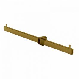 MATERIEL AGENCEMENT MAGASIN - ACCESSOIRES GONDOLES MAGASIN : Barre frontale double dorée pour portant