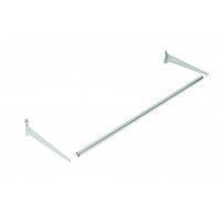 MATERIEL AGENCEMENT MAGASIN - ACCESSOIRES GONDOLES MAGASIN : Barre porte vêtement chrome 60 cm