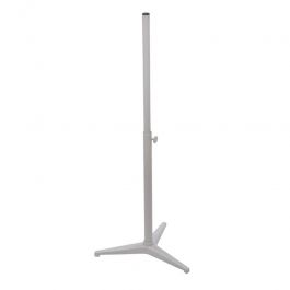 ACCESSOIRES MANNEQUIN VITRINE : Base buste mannequin tripod blanche en métal