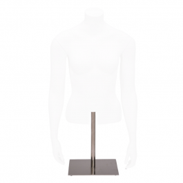 ACCESSOIRES MANNEQUIN VITRINE : Base metal courte 30cm pour buste mannequin