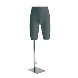 ACCESSOIRES MANNEQUIN VITRINE - JAMBES MANNEQUINS VITRINE : Bassin homme avec départ de jambes gris