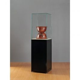 RETAIL DISPLAY CABINET - STANDING DISPLAY CABINET : Black and glass display cabinet sv500