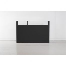 COUNTERS DISPLAY & GONDOLAS - MODERN COUNTER DISPLAY : Black counter with glass display case