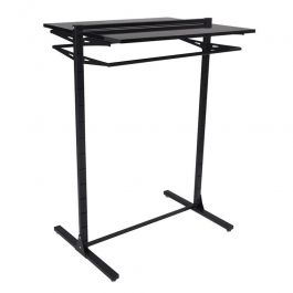 RETAIL DISPLAY FURNITURE : Black gondola with shelf h 145 x 105 x 73 cm