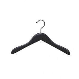 Wooden coat hangers 10 Black hanger wood with hook 41 cm Cintres magasin