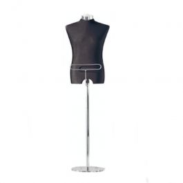 Tailored bust Black male mannequin bust with trouser hanger bar Bust shopping
