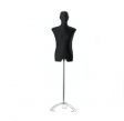 Image 0 : Male mannequin bust in black ...