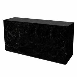 COUNTERS DISPLAY & GONDOLAS - MODERN COUNTER DISPLAY : Black marble effect counter 200 cm