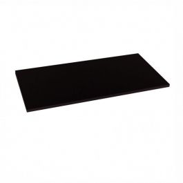 RETAIL DISPLAY FURNITURE - ACCESSORIES STORE GONDOLAS : Black wood shelf 100 cm