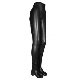 ACCESSORIES FOR MANNEQUINS - FEMALE LEG MANNEQUINS : Black female plastic mannequin pair of legs