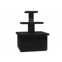 RETAIL DISPLAY FURNITURE : Black pyramid table