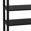 Image 1 : Black shelving unit 6 levels ...