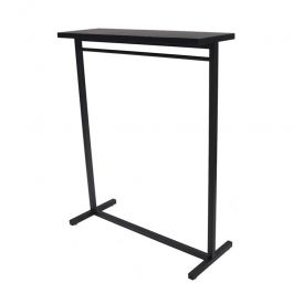 RETAIL DISPLAY FURNITURE - GONDOLAS FOR STORES : Black steel shop gondola h 154 x 125 x 50 cm