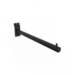 RETAIL DISPLAY FURNITURE - STORAGE UNITS : Black straight arm for laser wall system