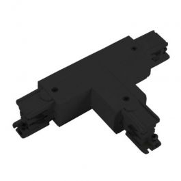 Rails & accessories Black T-connector for three-phase LED track Eclairage
