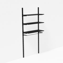 Wall gondolas Black wall gondola 1 metre Mobilier shopping