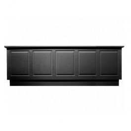 SHOPFITTING : Black wooden counter for store 305 cm