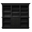 Image 0 : Black wooden cupboard for shop ...