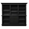 Image 0 : Black wooden cupboard for shop ...