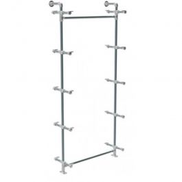 CLOTHES RAILS - RACKS PLUMBING PIPE INDUSTRIAL STYLE : Board wall construction kit gidkit4
