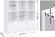 Image 1 : Boockcase white storage shelf for ...