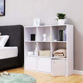 RETAIL DISPLAY FURNITURE - STORAGE UNITS : Bookcase white storage shelf