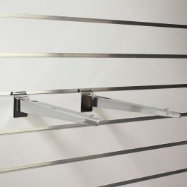 Slatwall and fittings Bracket for slawall shelves x350mm Presentoirs shopping