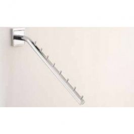 MATERIEL AGENCEMENT MAGASIN : Bras rond incliné l 30cm chrome