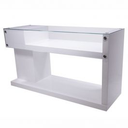 Modern Counter display Bright white modern counter Comptoirs shopping